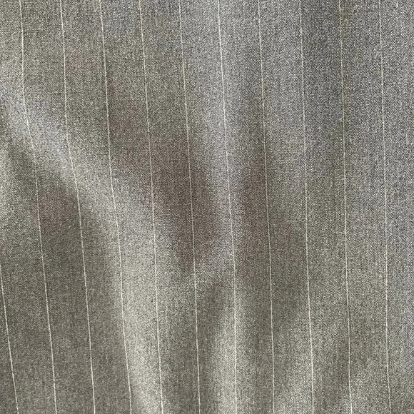 Atelier Straight Leg Poly Blend Washable Striped Pants Grey + White Sz 14 NWT - Picture 5 of 12